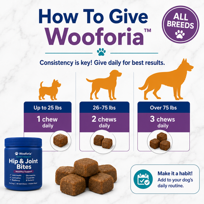 Wooforia™ Senior Advanced Hip & Joint Bites for Dogs